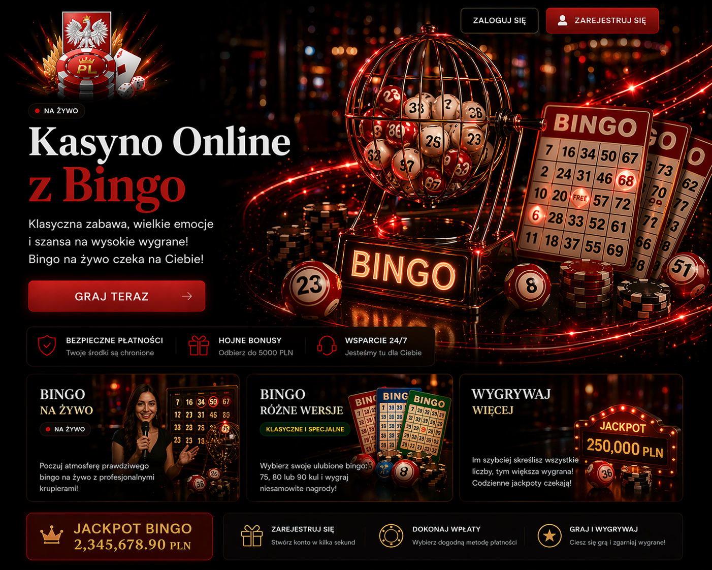 Kasyno online z bingo