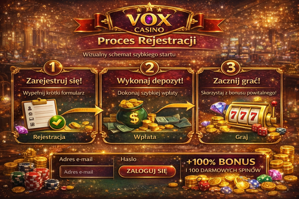 Proces rejestracji w Vox Casino